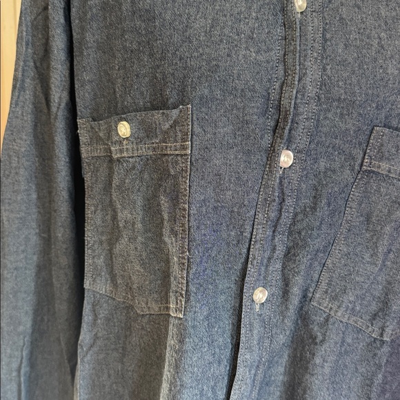 Southern Proper Men's Button Down Shirt Blue Chambray Size XXL - Picture 4 of 13